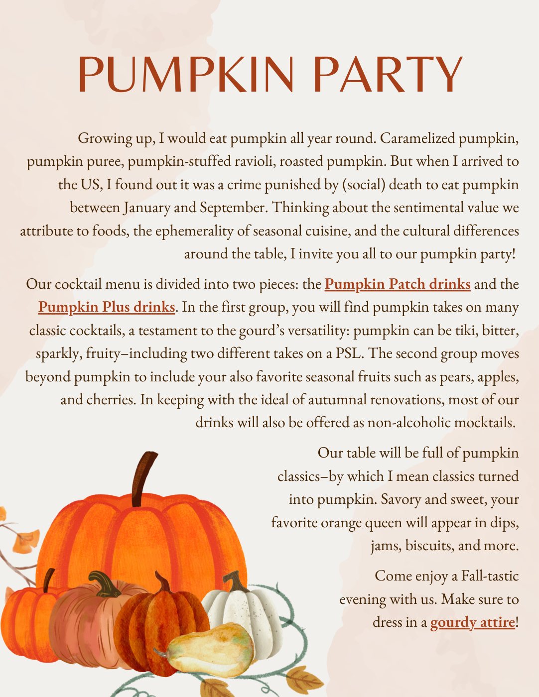 Pumpkin Party cocktail menu (PDF)